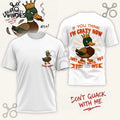 Angry Crowned Duck Personalized Shirt