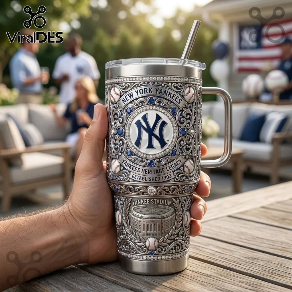 New York Yankees Legacy 40oz Stainless Steel Tumbler