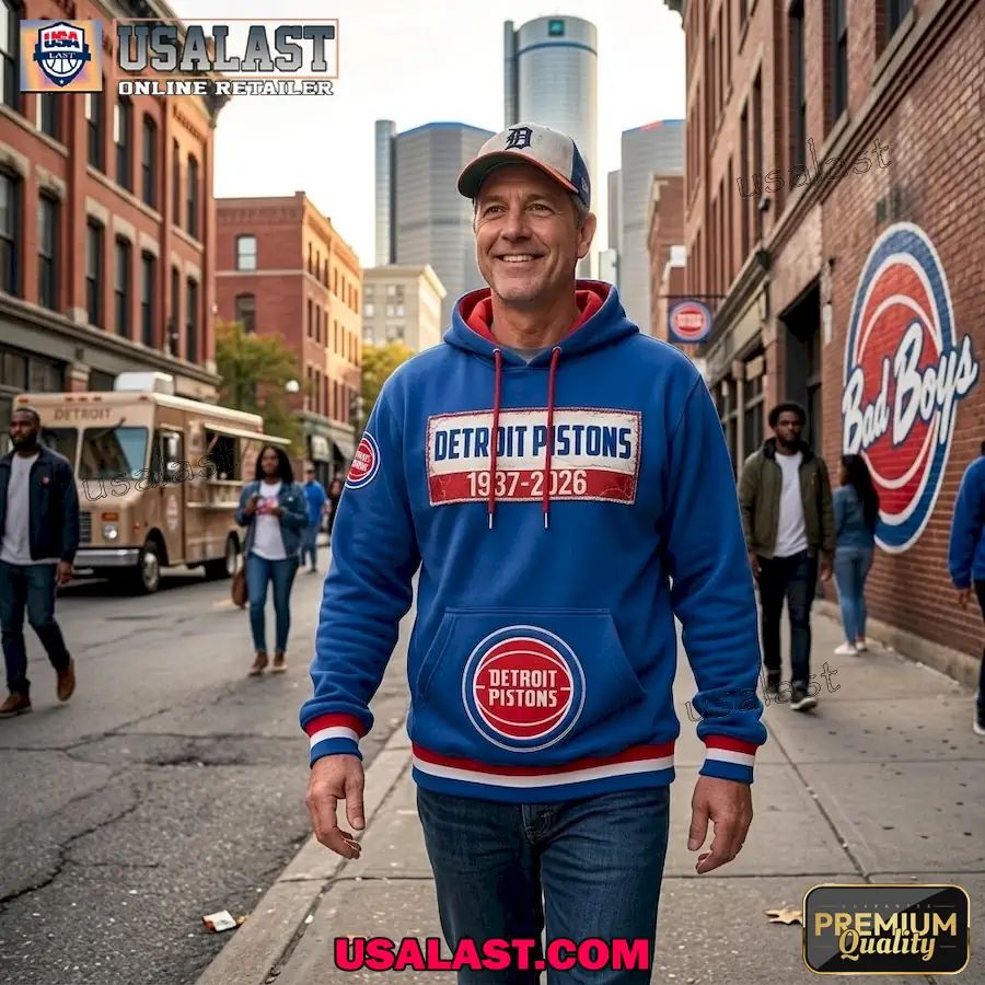Detroit Pistons 1937-2026 Hoodie Jersey