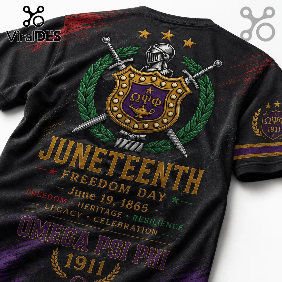 Omega Psi Phi Juneteenth Freedom Day 1865 Shirt