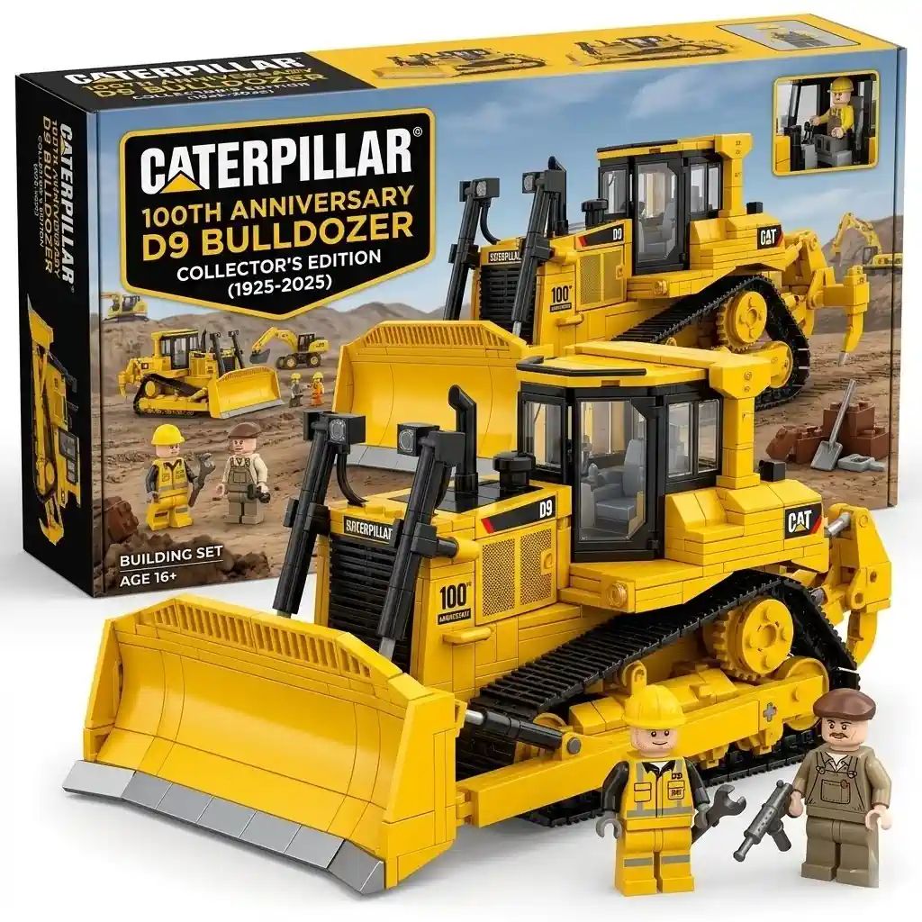 Caterpillar 320 Excavator 100th Anniversary Collection Building Brick Set