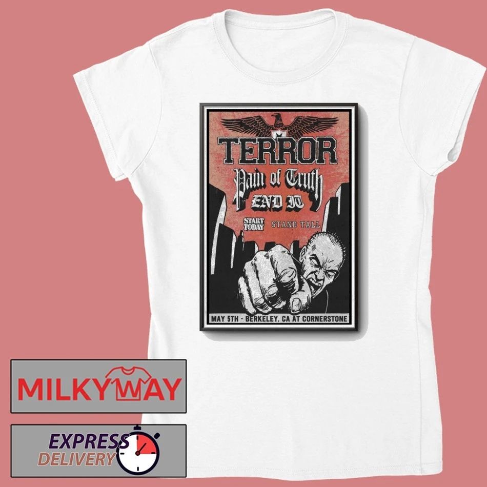 Limited Poster TERROR Berkeley, CA Shows May 05 2026 TOUR shirt