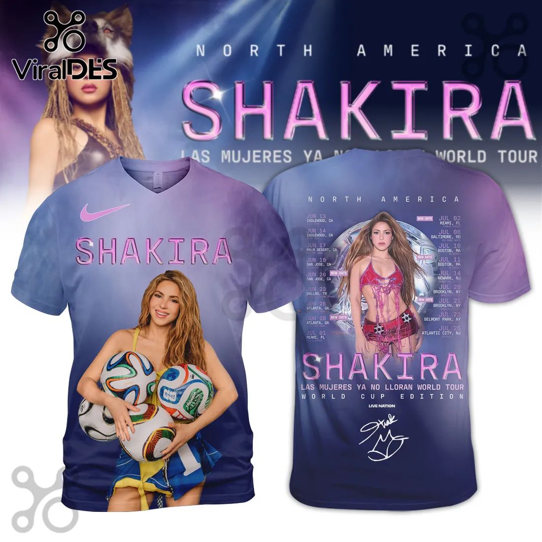 Shakira Mujeres Ya No Lloran World Tour 2026 Hoodie