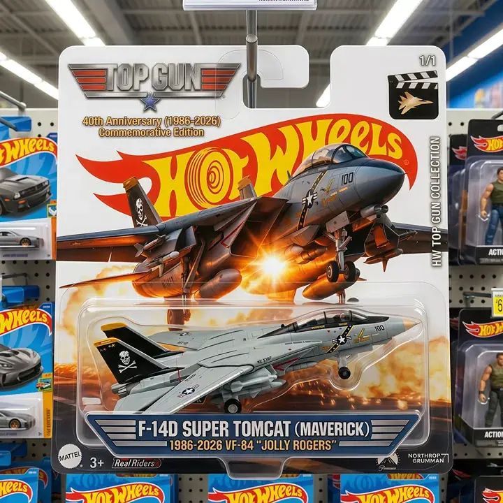 Wheels Top Gun 40th Anniversary F-14 Super Tomcat “Maverick” Edition