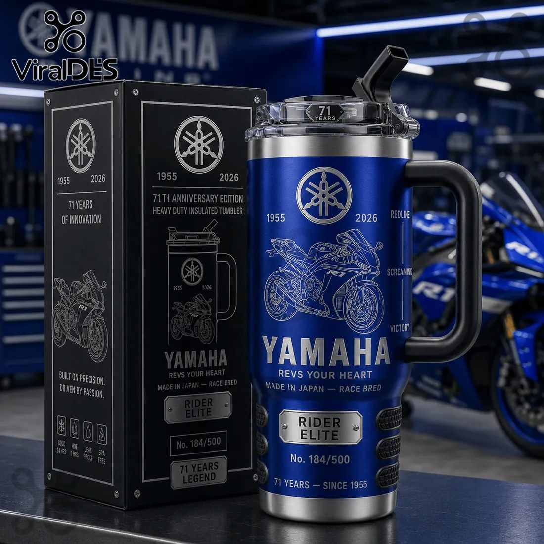 Yamaha 71st Anniversary Limited Edition Stanley Tumbler 40oz