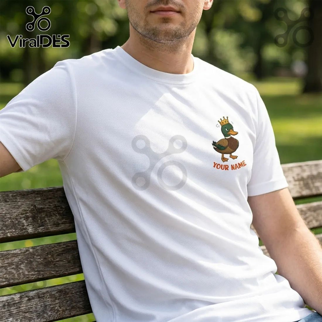 Angry Crowned Duck Personalized Shirt