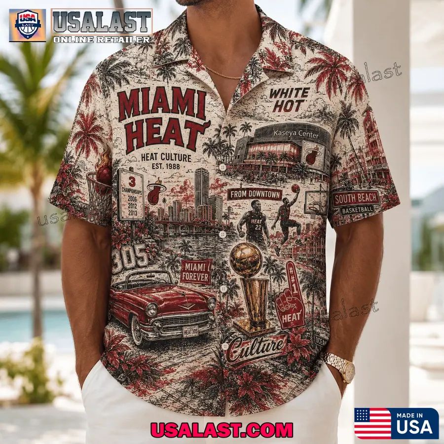 Miami Heat Tropical Vibes Hawaiian Shirt