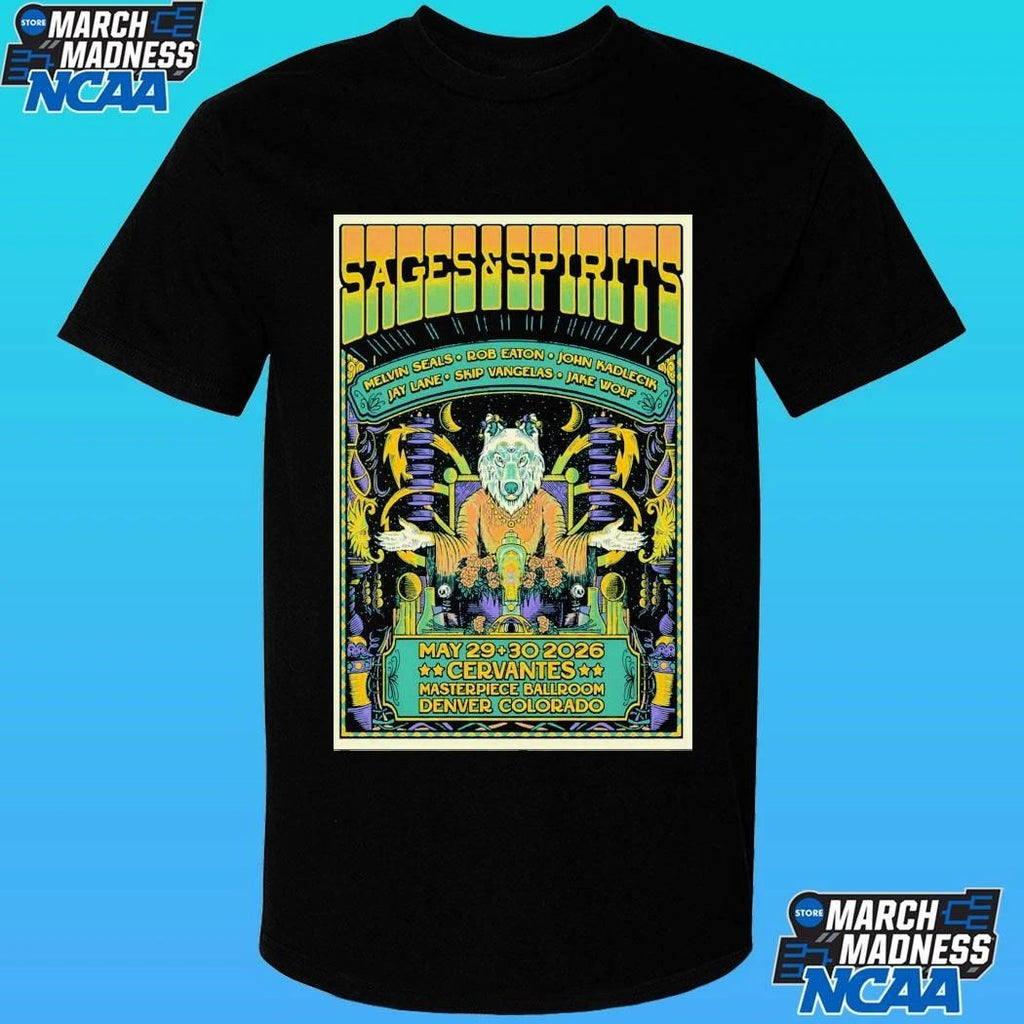 Sages And Spirits At Cervantes’ Masterpiece Ballroom On May 29-30 2026 Poster Shirt