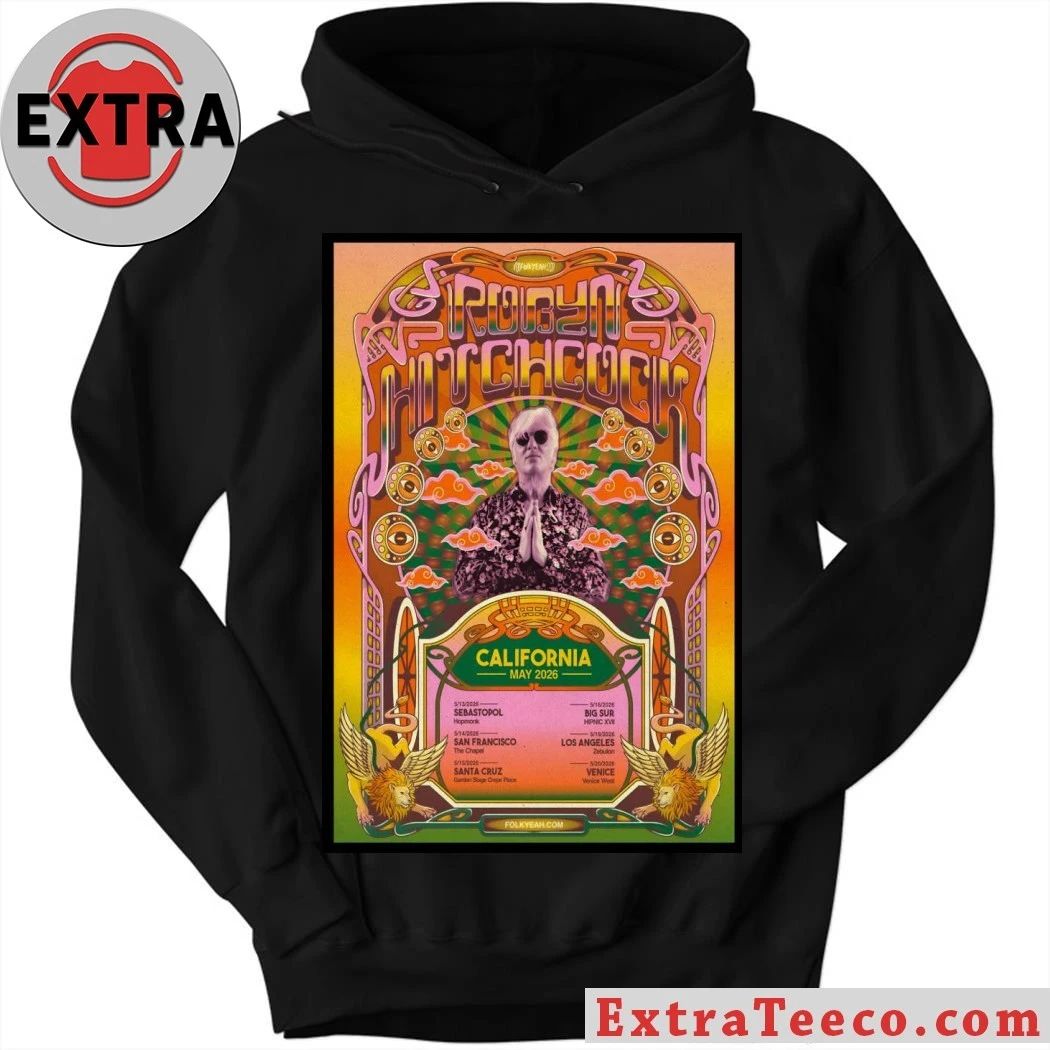 Robyn Hitchcock California 2026 Tour Poster Shirt