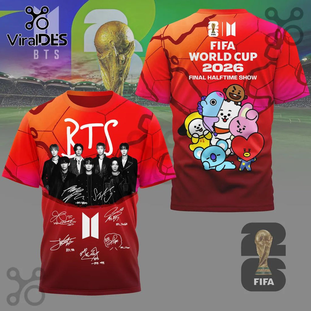BTS World Cup 2026 Halftime Show Gradient Hoodie