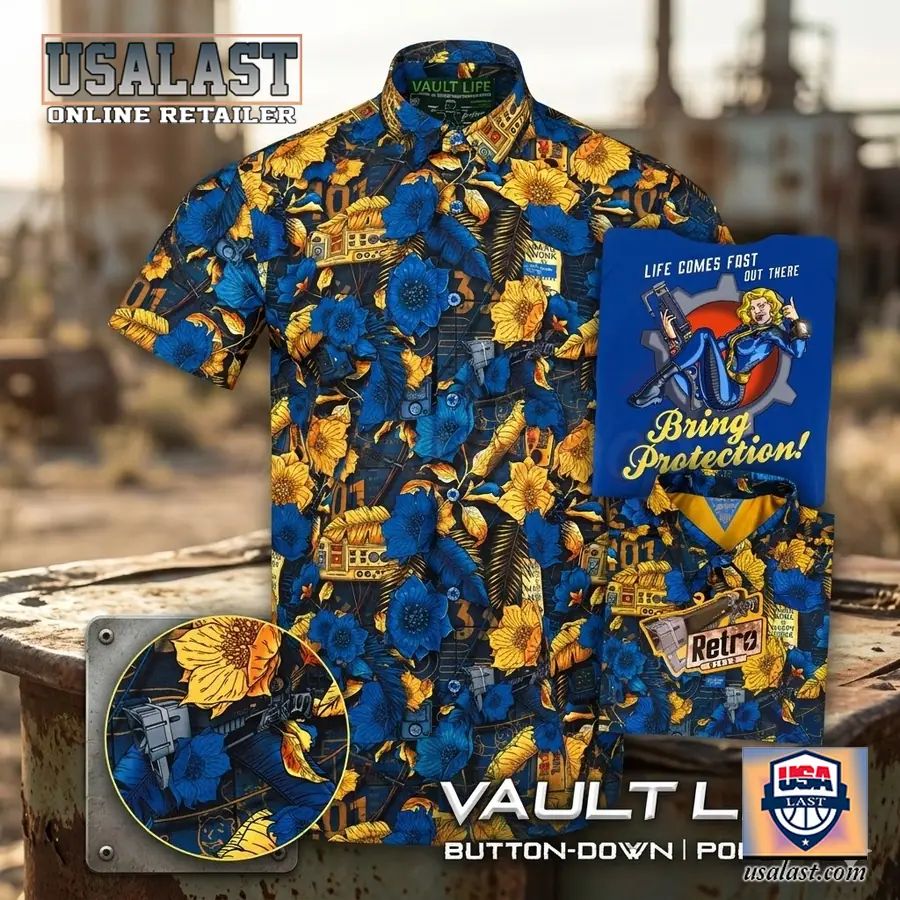 Fallout Vault Life Short Sleeve Hawaiian Shirt