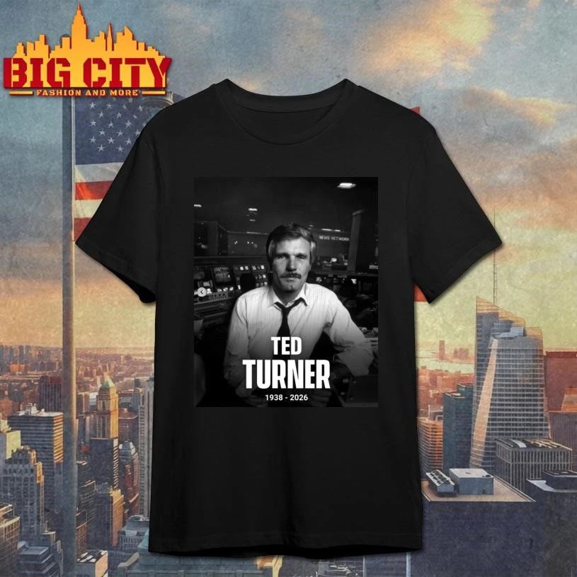 Ted Turner CNN 1938-2026 RIP Shirt