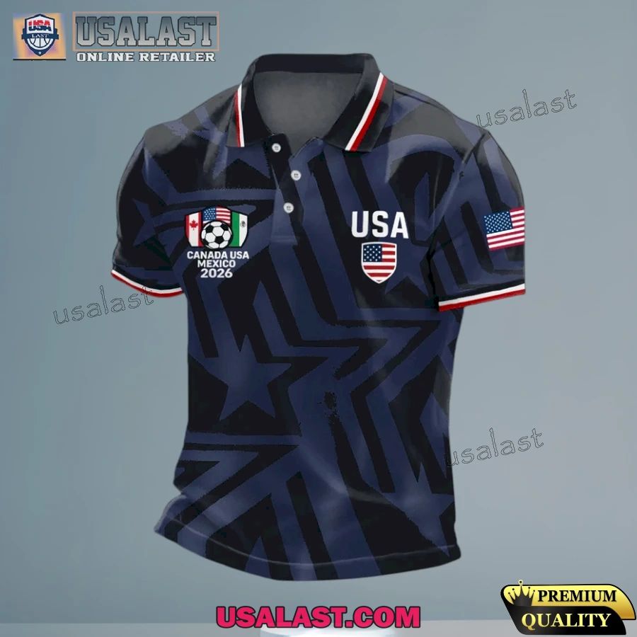 USA World Cup 2026 Printed Polo Shirt