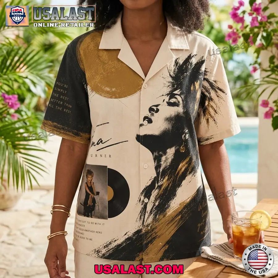 Tina Turner Simply The Best Short Sleeve Hawaiian Shirt
