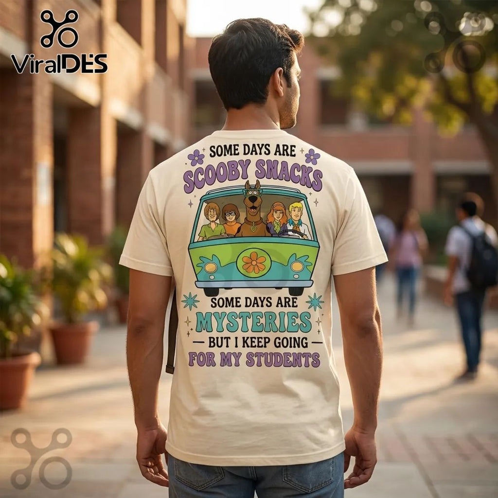 Scooby-Doo Teacher Mystery Solved Beige T-Shirt