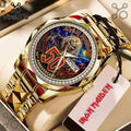 Iron Maiden 50th Anniversary Gold Tone Quartz Watch