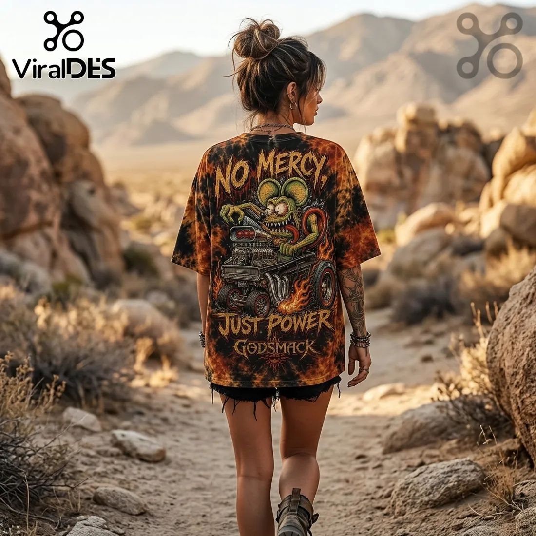 Godsmack No Mercy Tie Dye T-Shirt