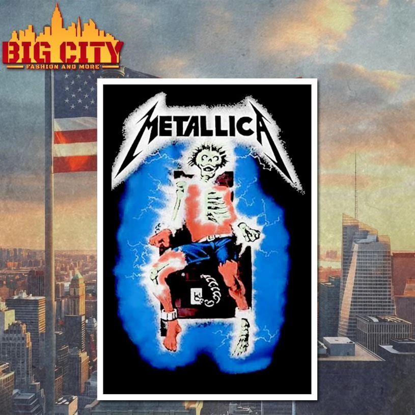 Metallica Ride The Lightning Skull Shirt