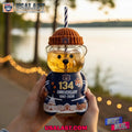 Auburn Tigers 134th Anniversary Bear Glass Cup