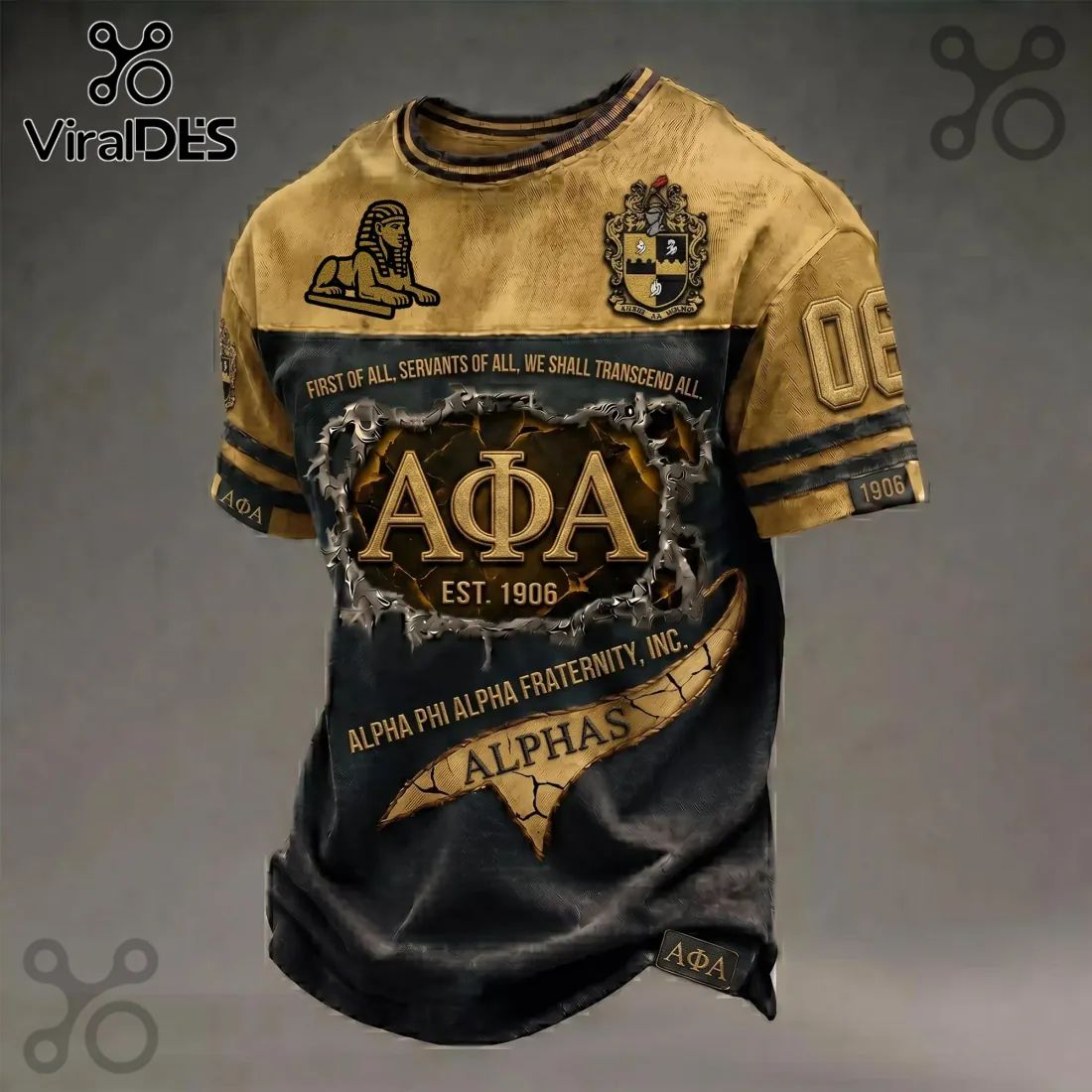 Alpha Phi Alpha 1906 Crest Premium T-Shirt