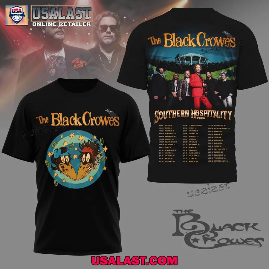 The Black Crowes Southern Hospitality Tour 3D Tee Shirt