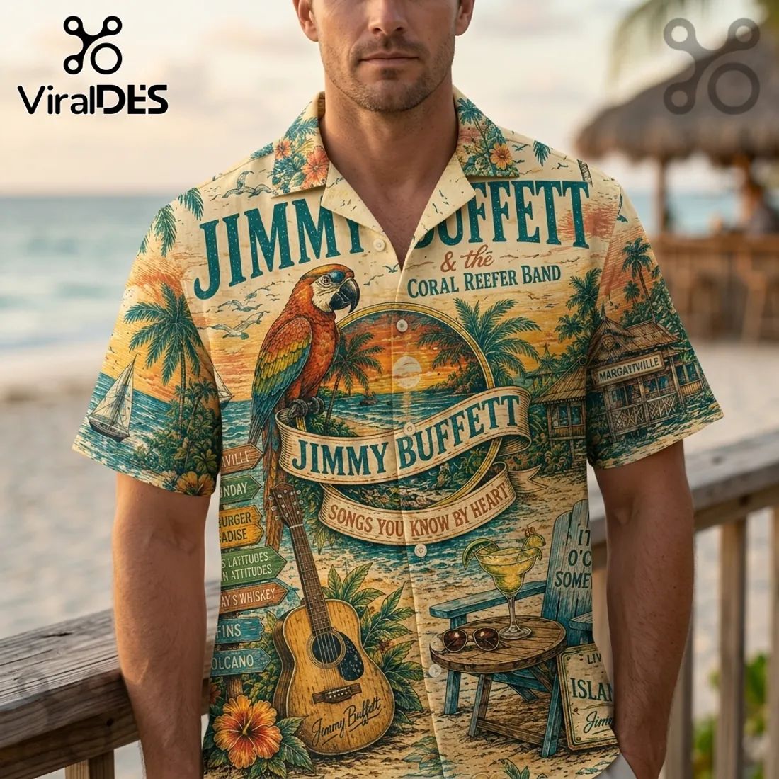 Jimmy Buffett Songs You Know By Heart Tropical Paradise Shirt