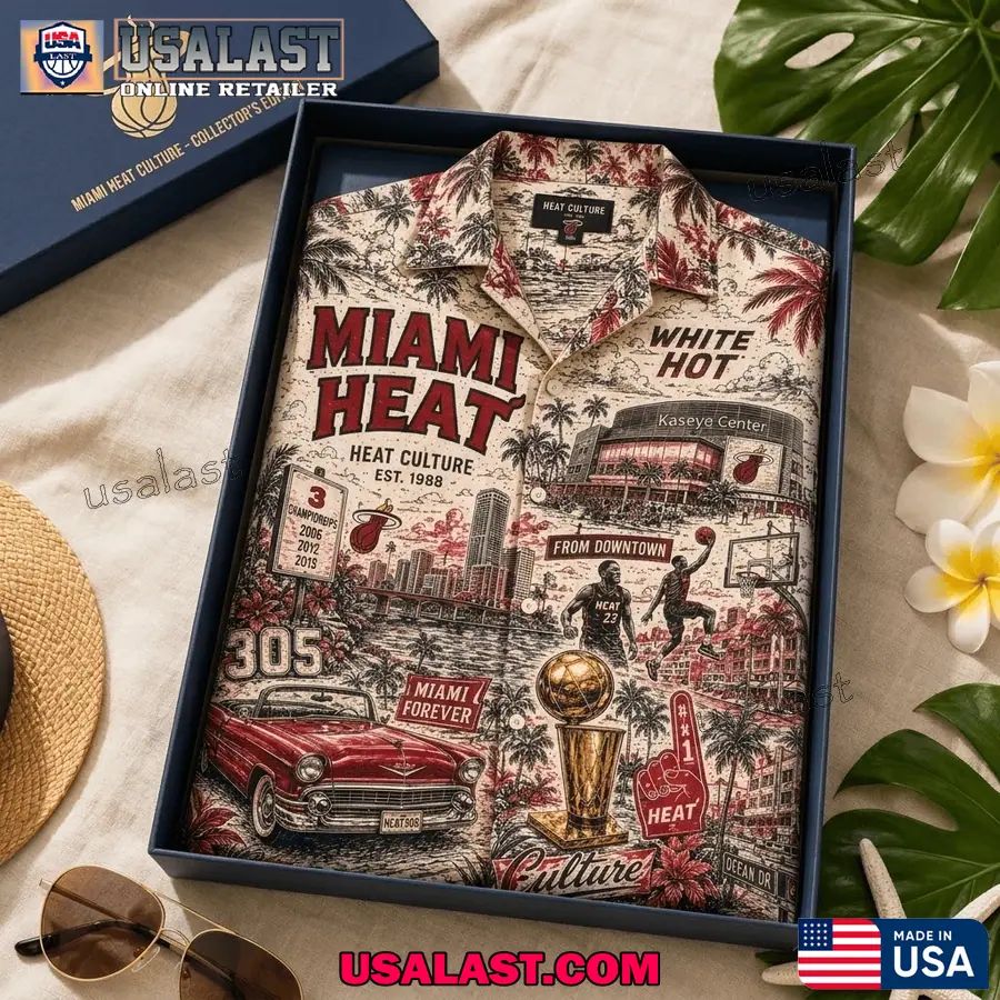 Miami Heat Tropical Vibes Hawaiian Shirt