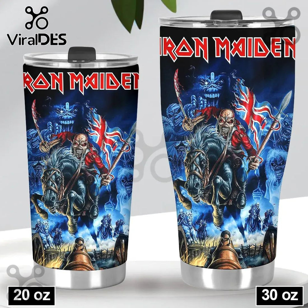 Iron Maiden Iconic Eddie The Head Heavy Metal Tumbler