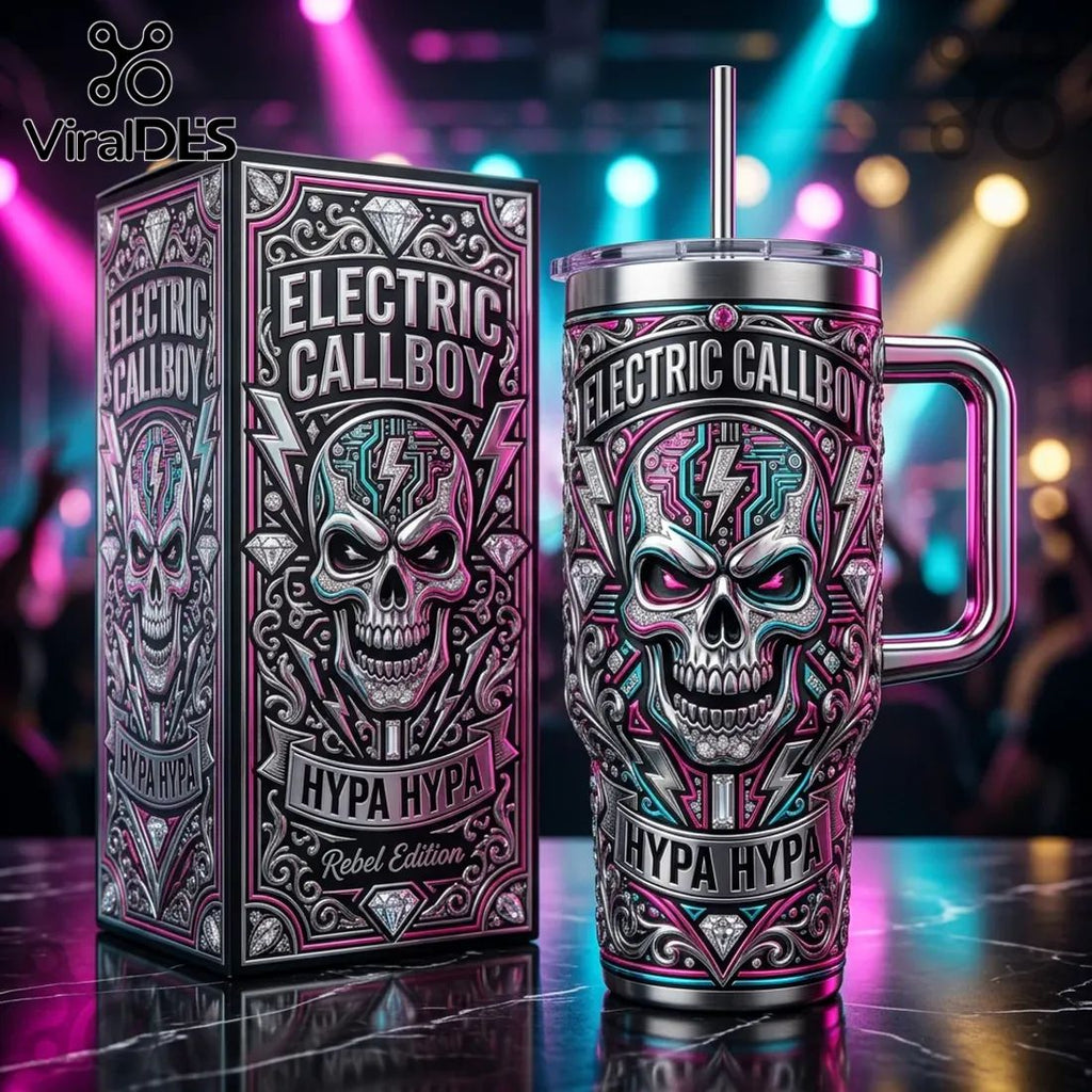 Electric Callboy Hypa Hypa Rebel Edition Skull 40oz Tumbler