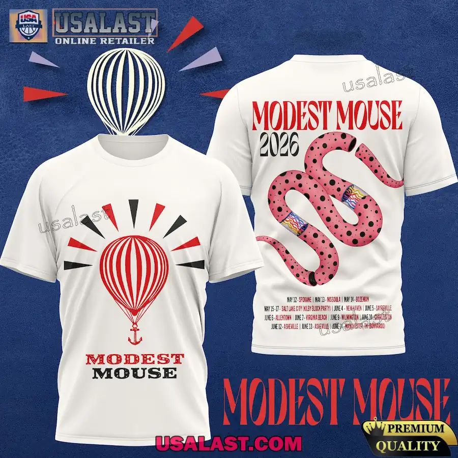 Modest Mouse 2026 Tour 3D Apparel Shirt