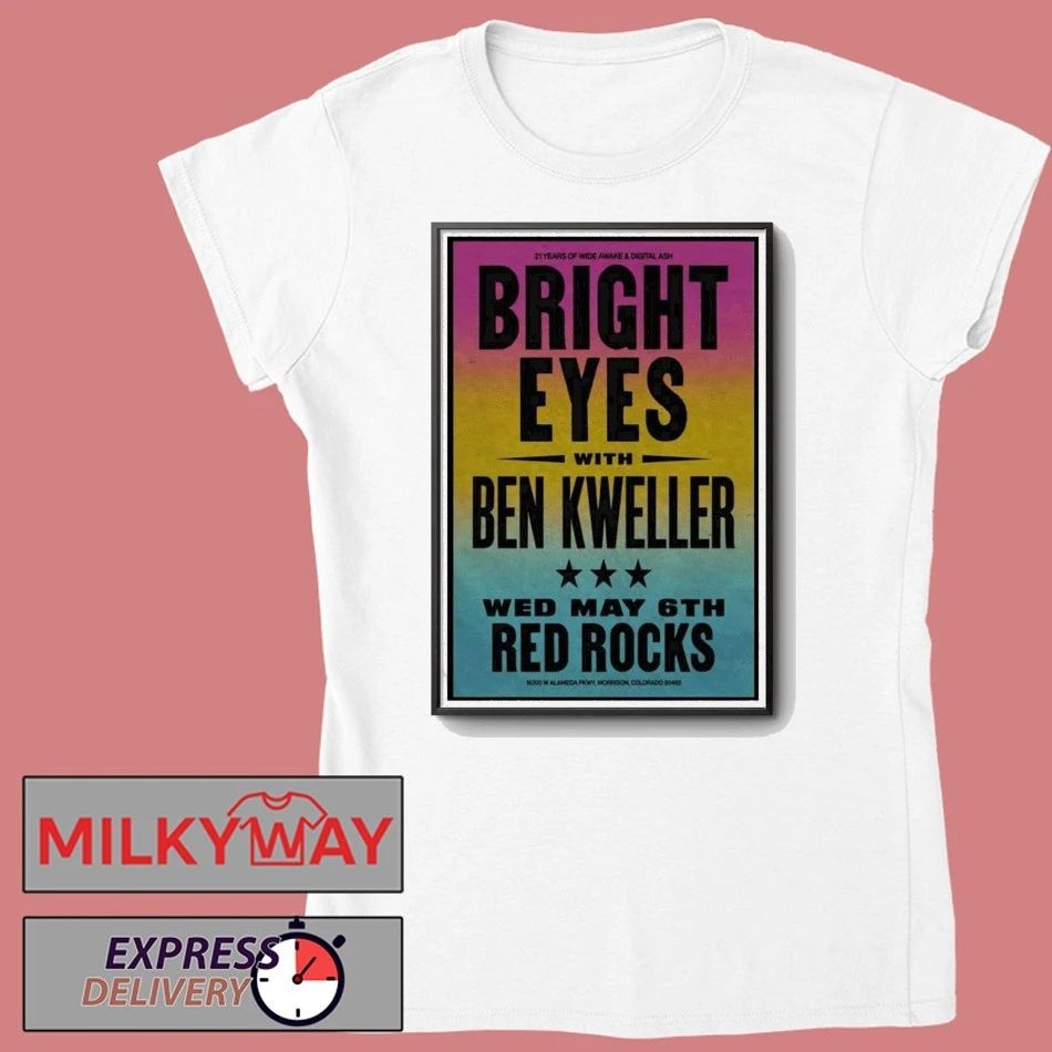 LIMITED May 06 2026 Bright Eyes Morrison, CO, Red Rocks Poster shirt
