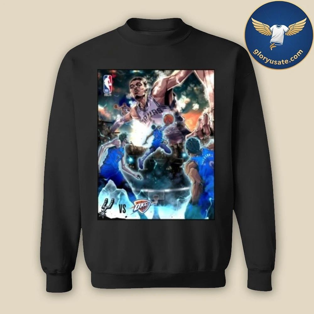 Nba San Antonio Spurs Vs Oklahoma City Thunder 2026 Poster Shirt