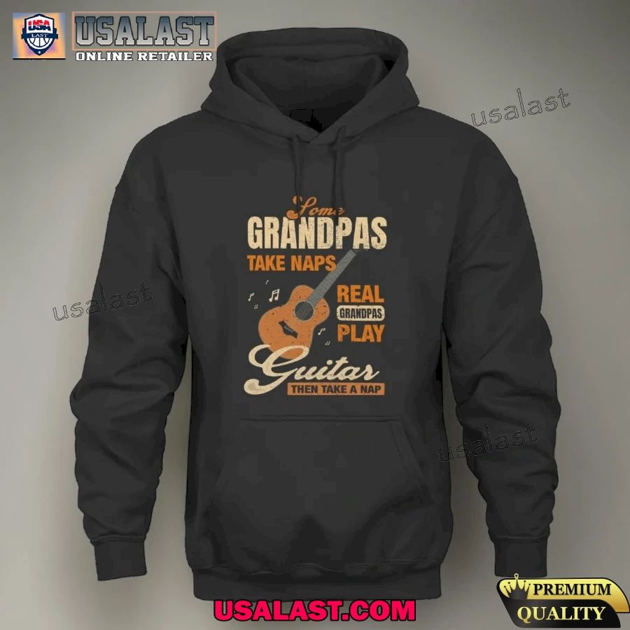 Some grandpas take naps real grandpas play guitar shirt