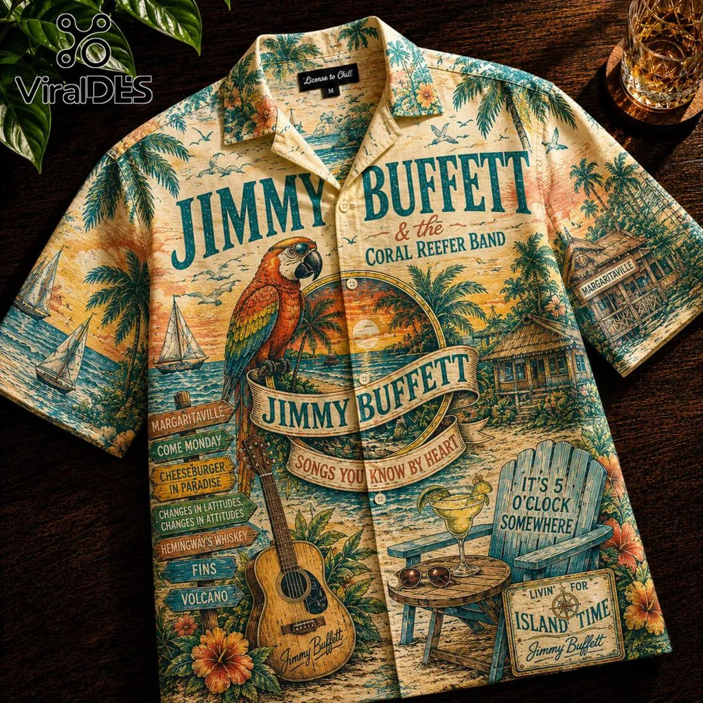 Jimmy Buffett Songs You Know By Heart Tropical Paradise Shirt