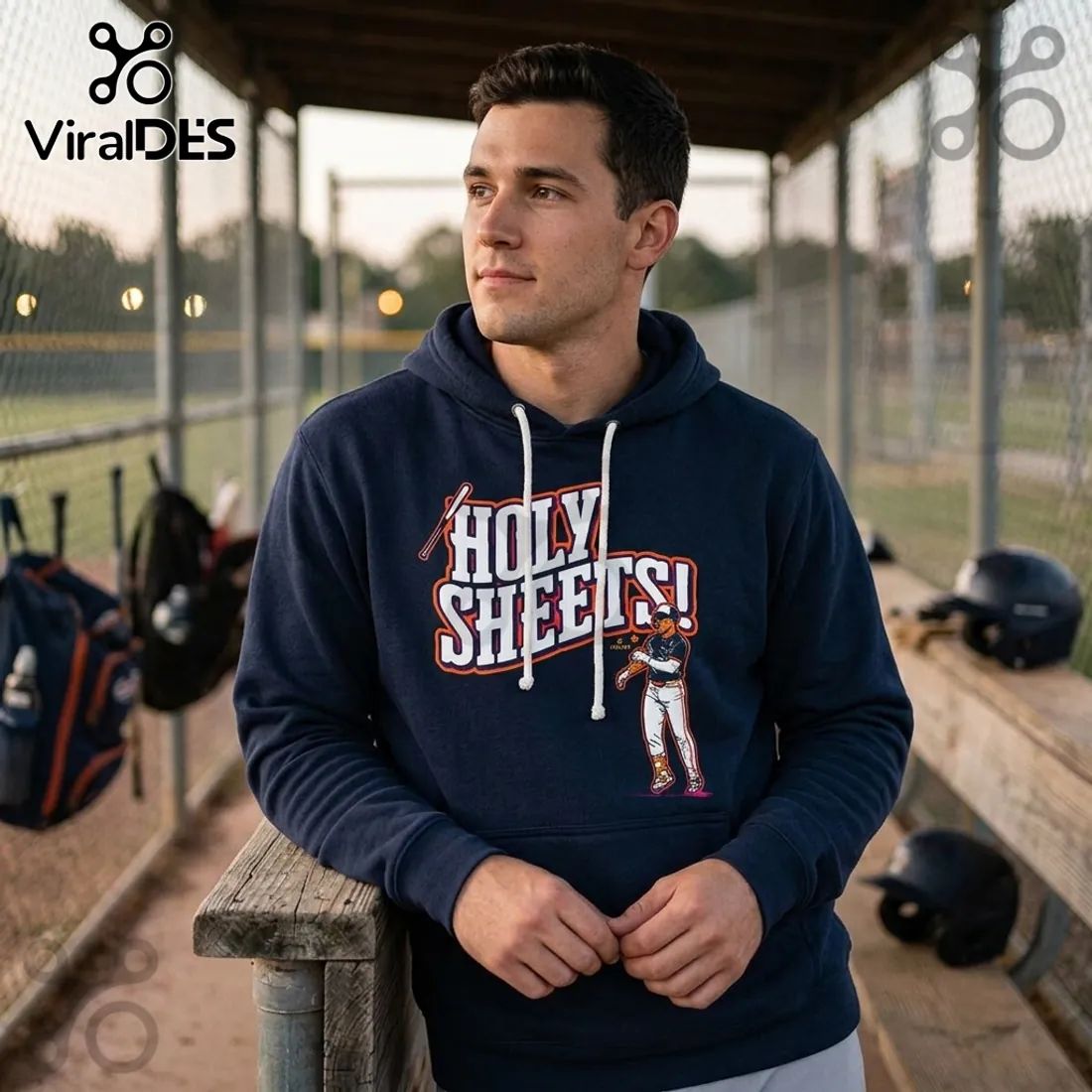 Holy Sheets Baseball Graphic Pullover Hoodie