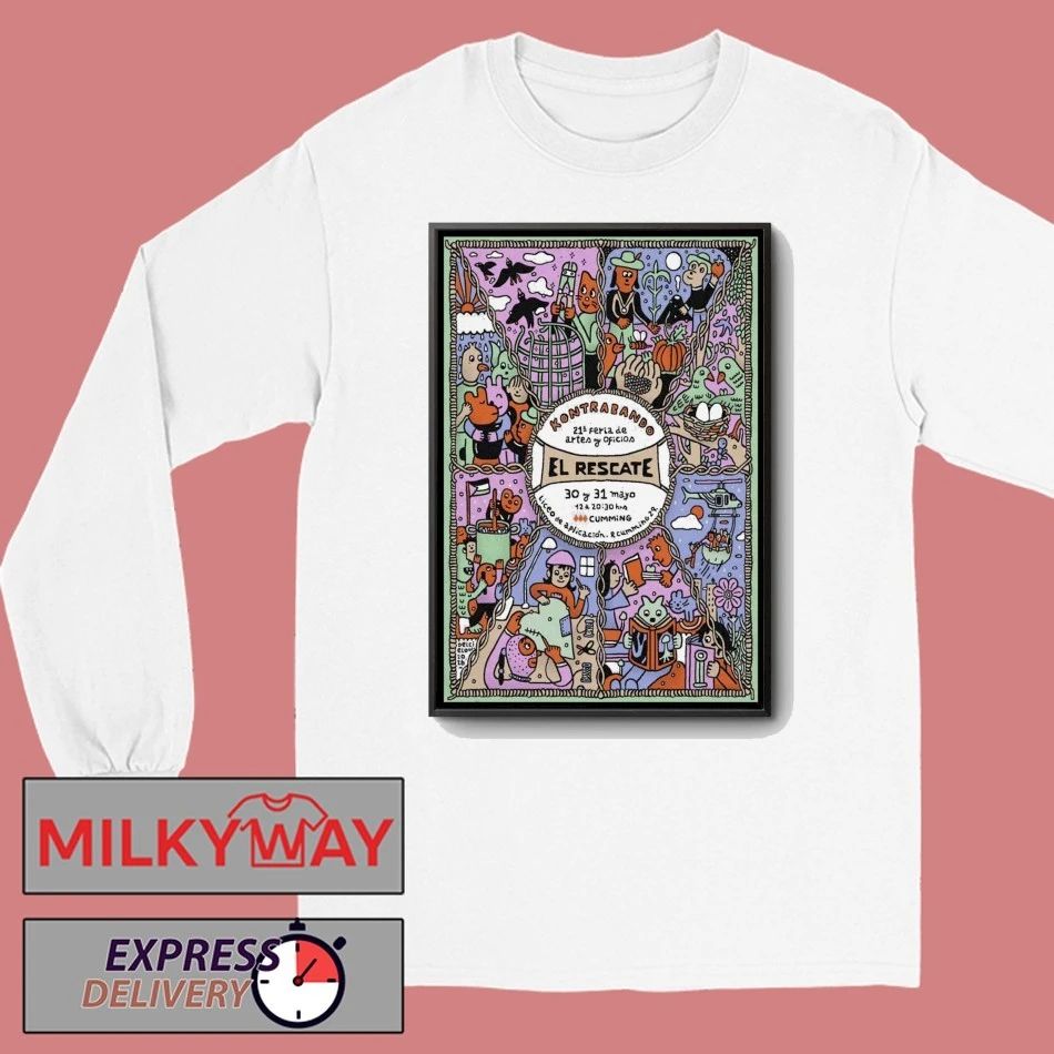Poster Kontrabando May 30-31 2026 El Rescate Tour shirt