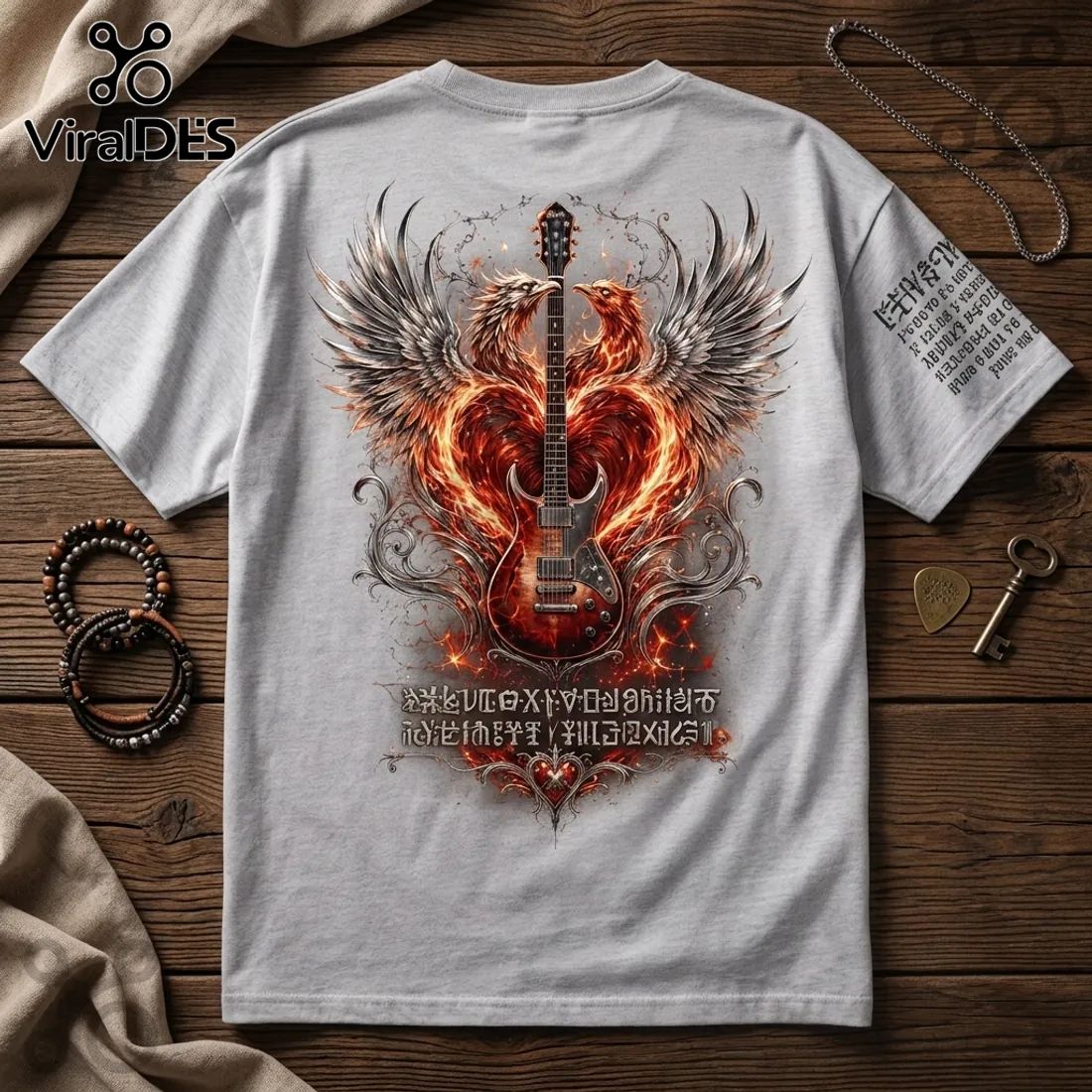 Bon Jovi Born To Burn Bright Light Gray T-Shirt