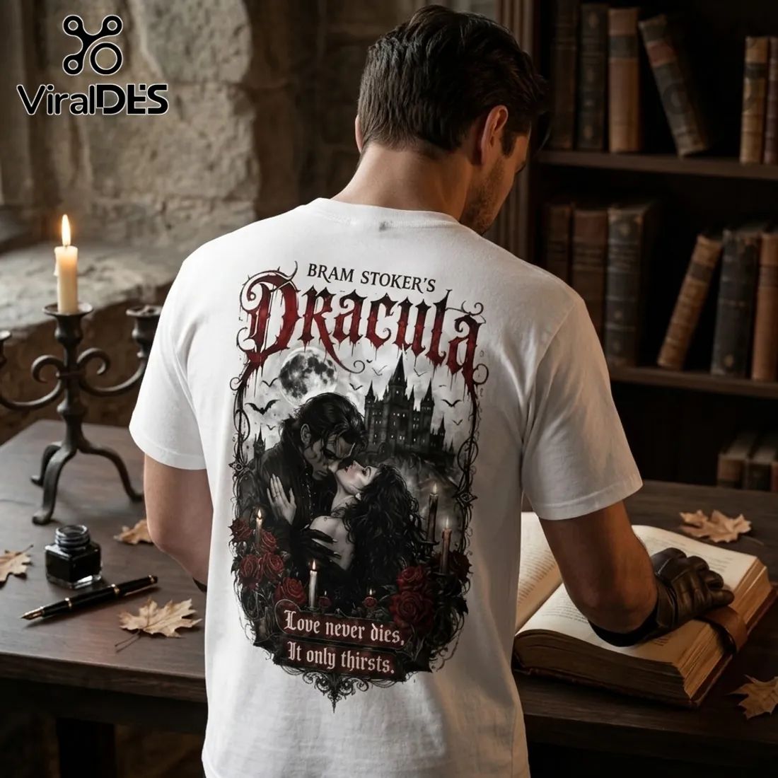 Bram Stoker’s Dracula Gothic Romance White T-Shirt