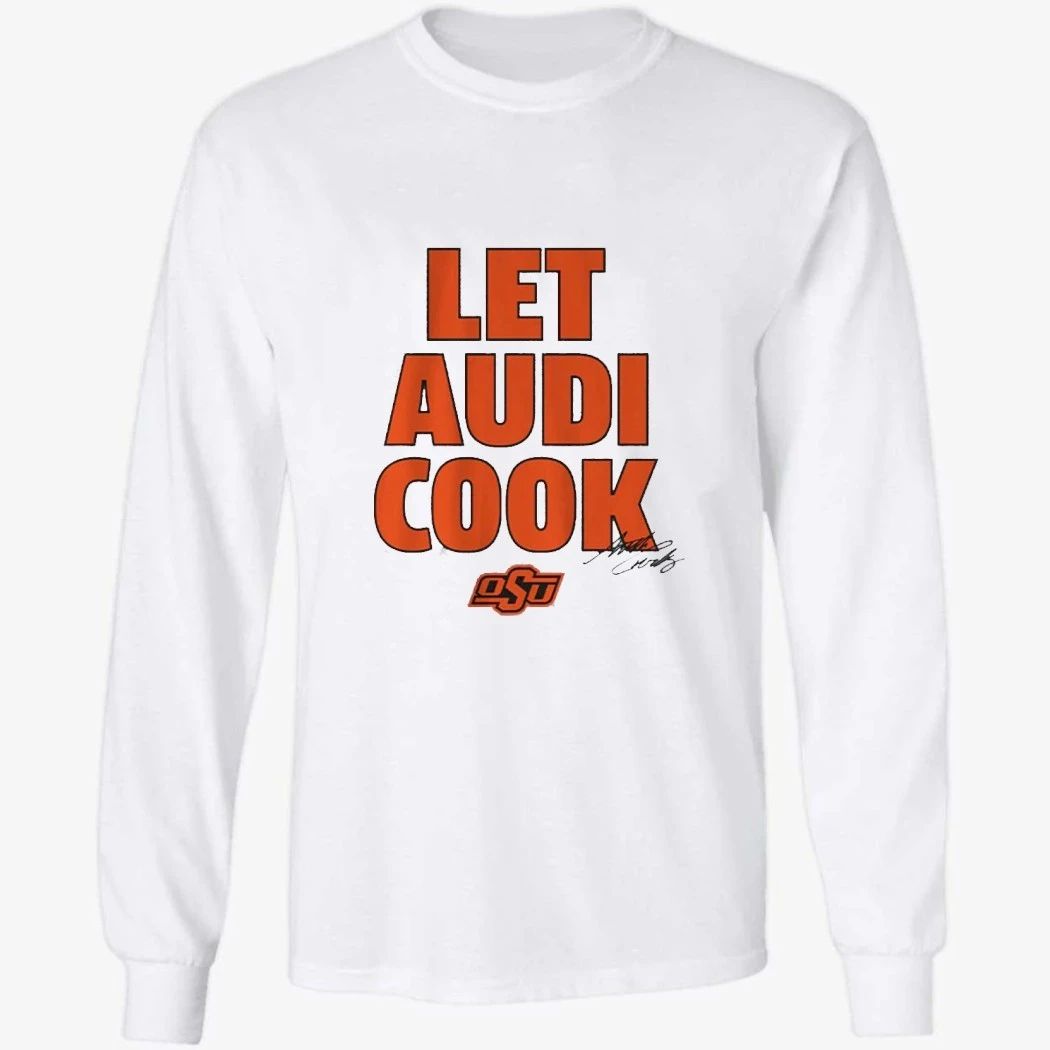 Oklahoma State Basketball Audi Crooks Let Audi Cook Shirt