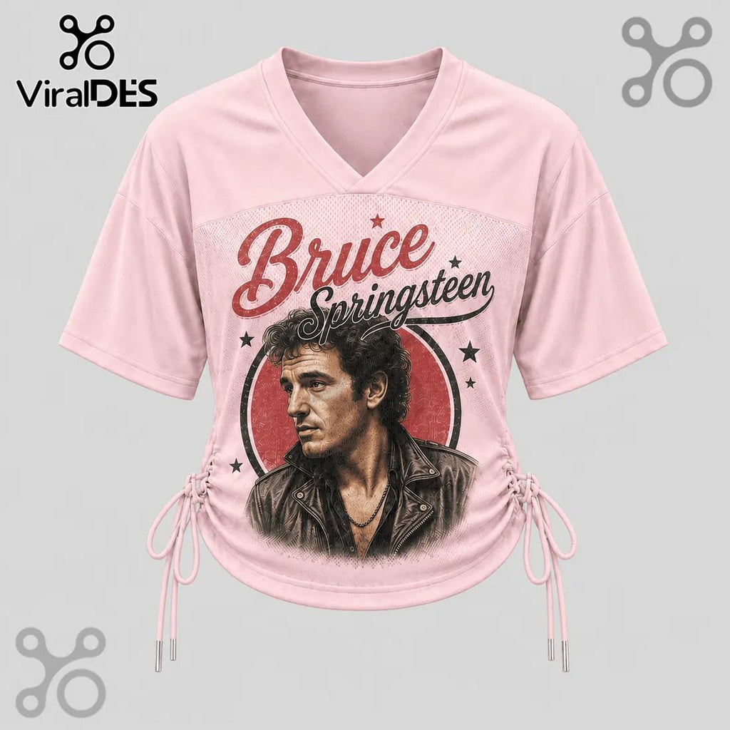 Bruce Springsteen Born to Run Pink Lace-Up Jersey