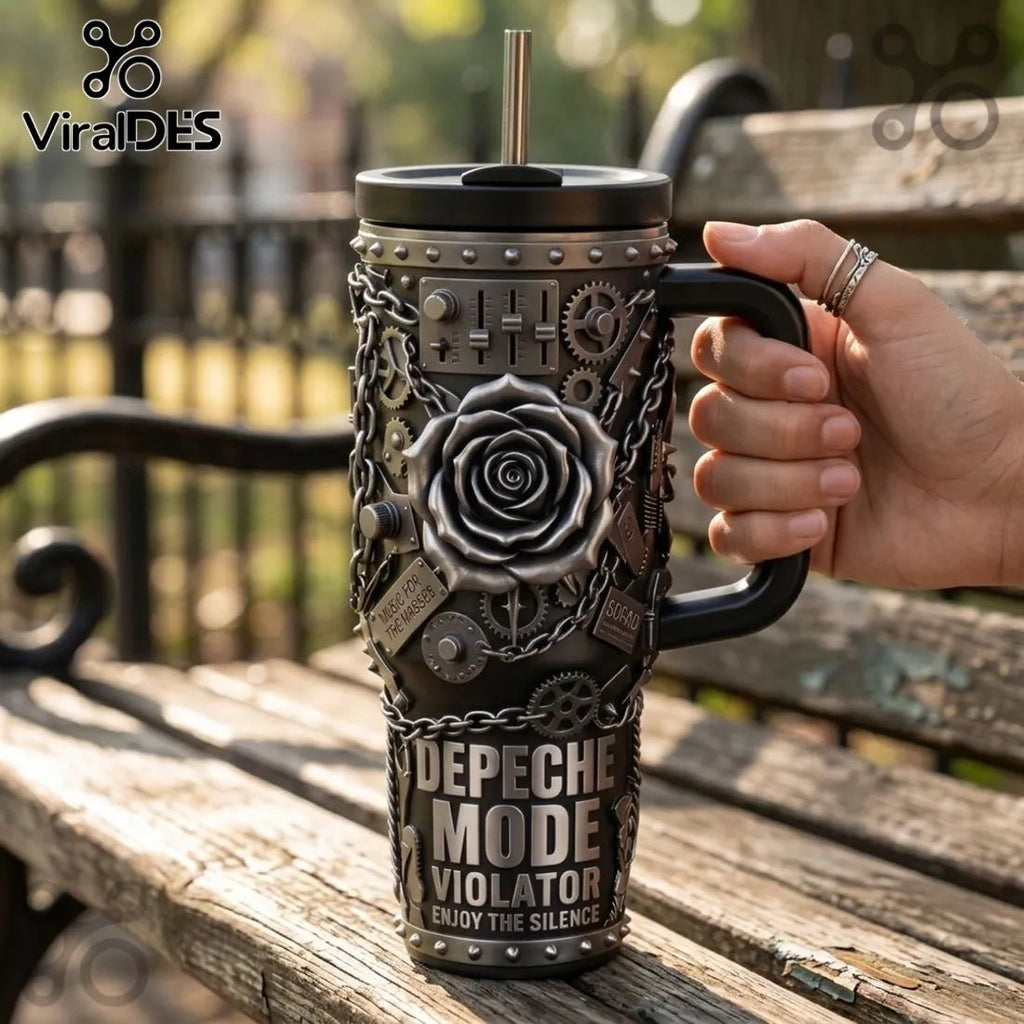 Depeche Mode Violator 40oz Handle Tumbler