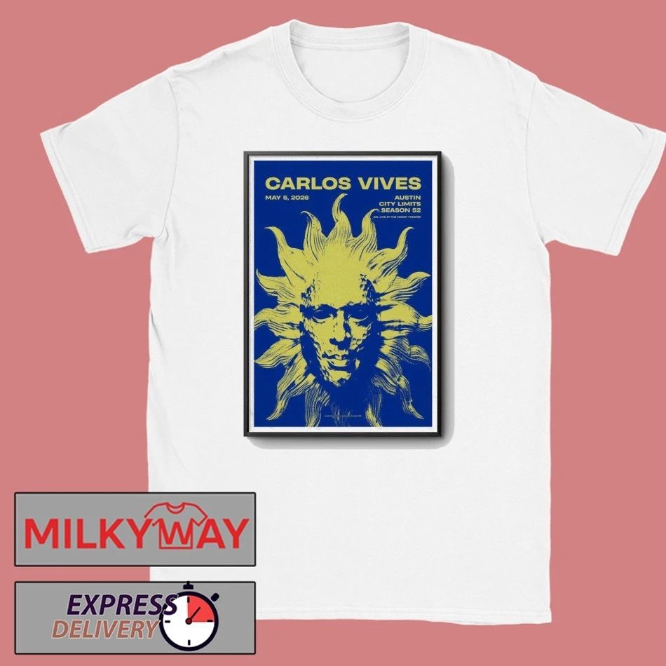 TOUR Carlos Vives Austin, Texas May 5 2026 Poster Season 52 shirt