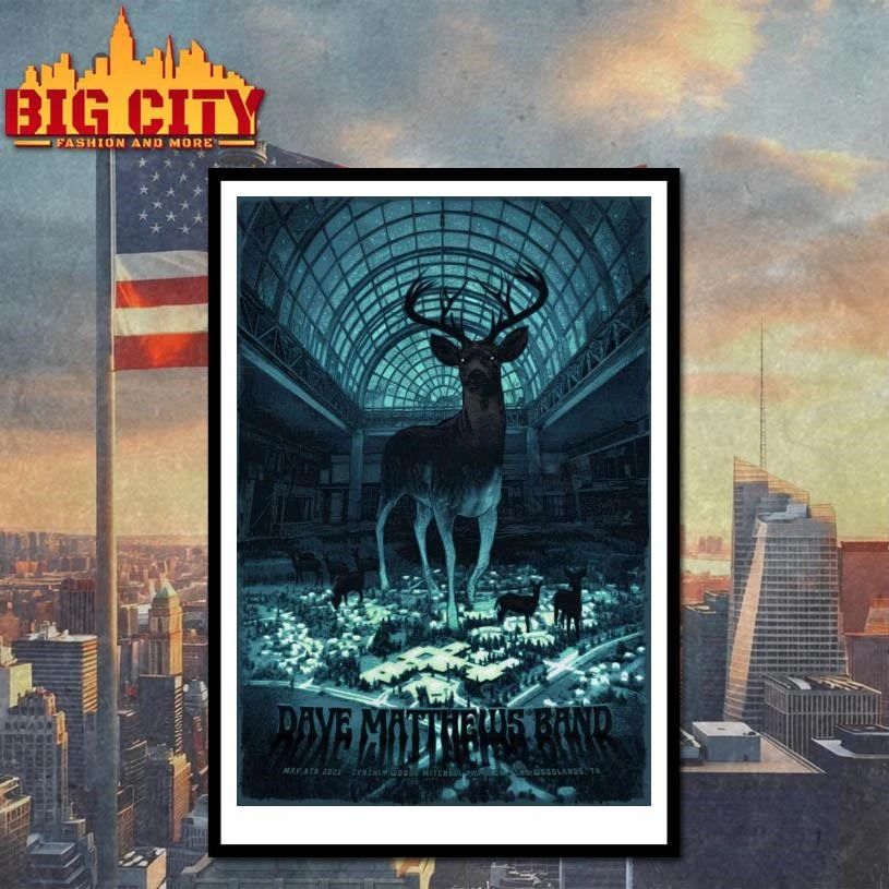 Dave Matthews Band The Cynthia Woods Mitchell Pavilion, The Woodlands TX May 8 2026 Poster Shirt