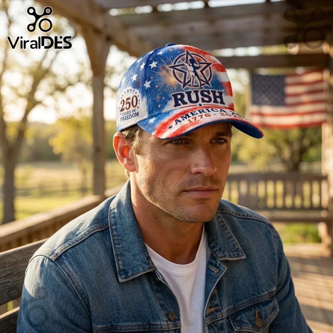 Rush Band America 250th Anniversary 1776-2026 Patriotic Cap