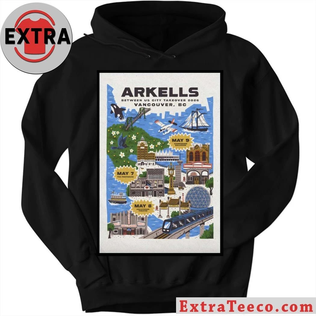 Arkells May 7 2026 The Penthouse Vancouver BC Poster Shirt
