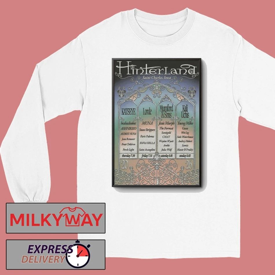 Hinterland Jul 30-Aug 2 2026 Avenue Of The Saints In St. Charles Iowa Poster shirt