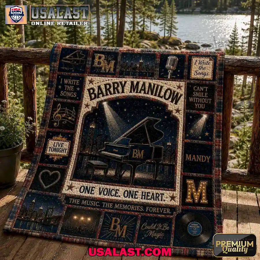 Barry Manilow One Voice One Heart Quilt Blanket