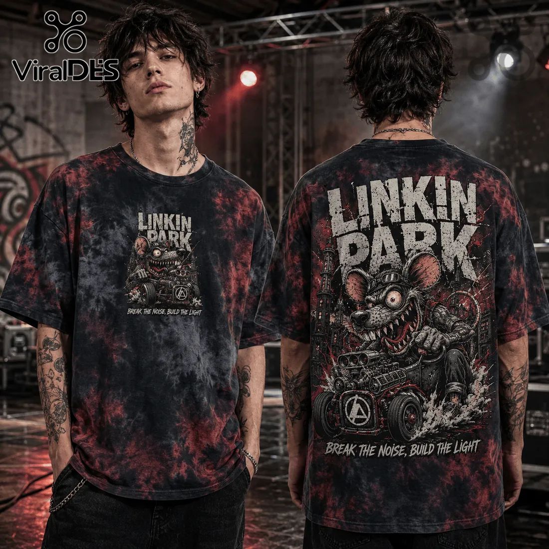 Linkin Park Premium Tie Dye Mascot T-Shirt