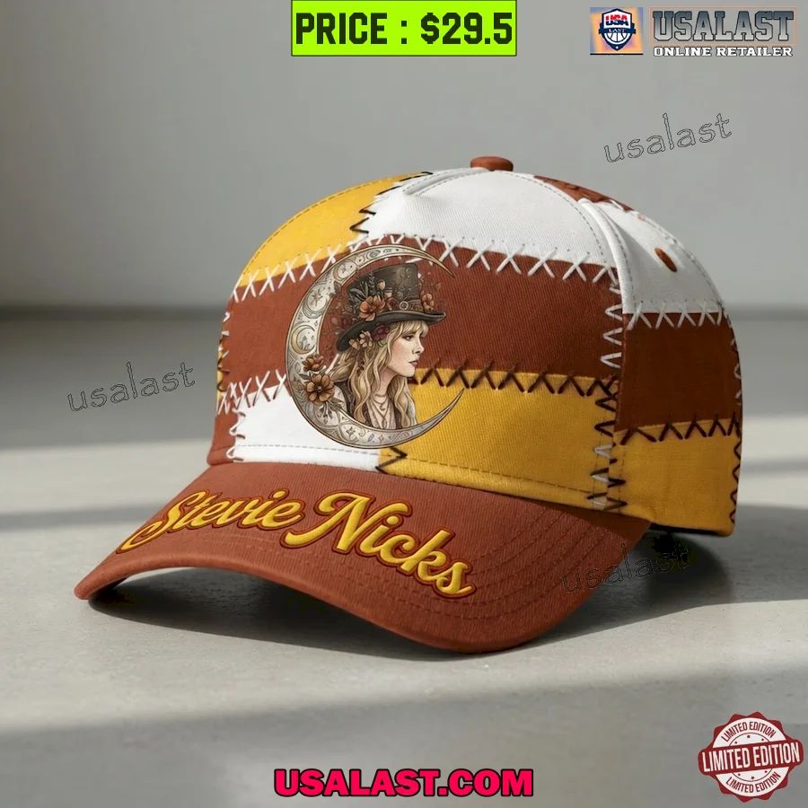 Stevie Nicks Patchwork Style Adjustable Hat