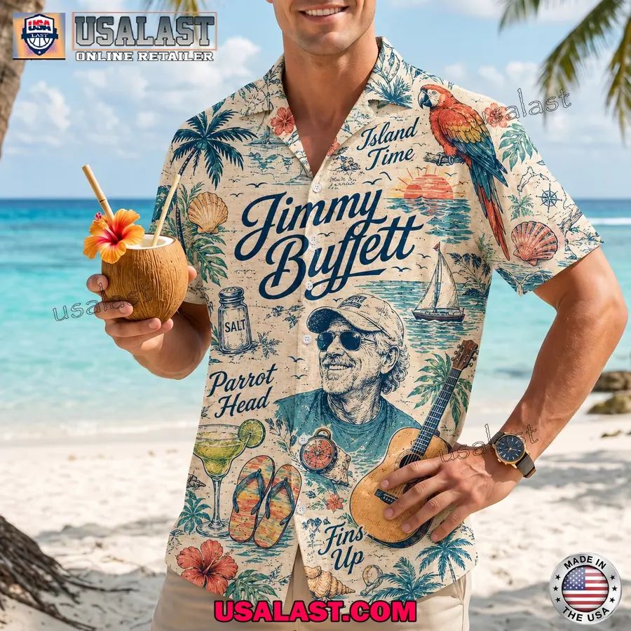 Jimmy Buffett Island Time Summer Hawaiian Shirt